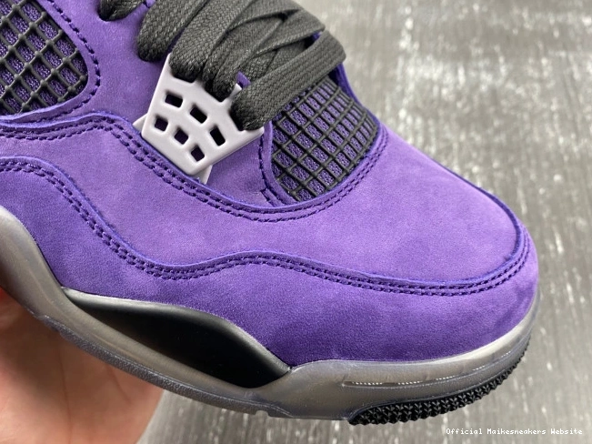 Official Maikesneakers Travis Air Purple Suede x 4 Jordan Scott 0816